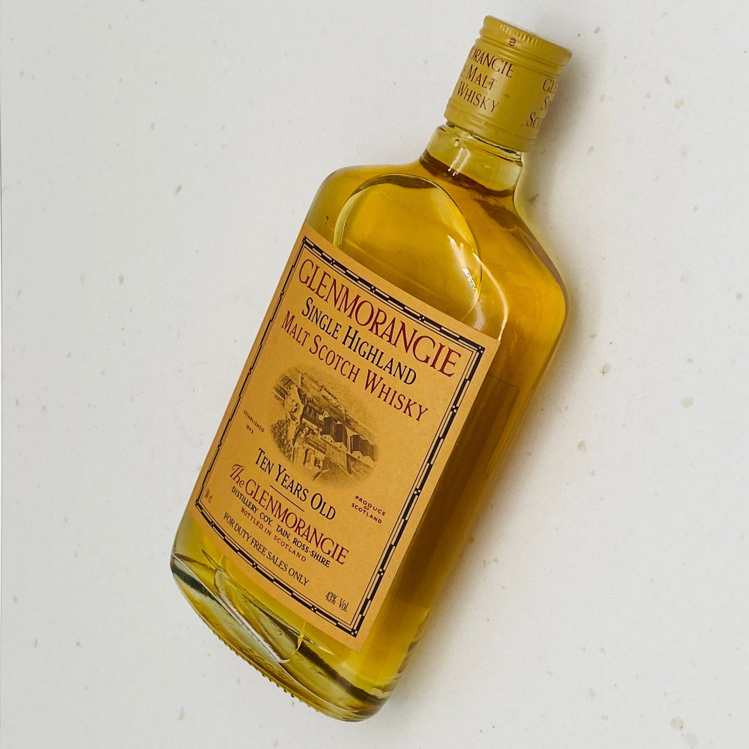 1990年代流通、グレンモーレンジ（GLENMORANGIE）10年、500ml, 43