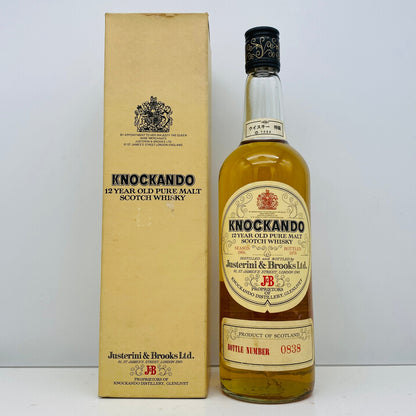 1970年代後半流通、1966年蒸留、ノッカンドゥ（KNOCKANDO）ピュアモルト12年、750ml, 43% #143