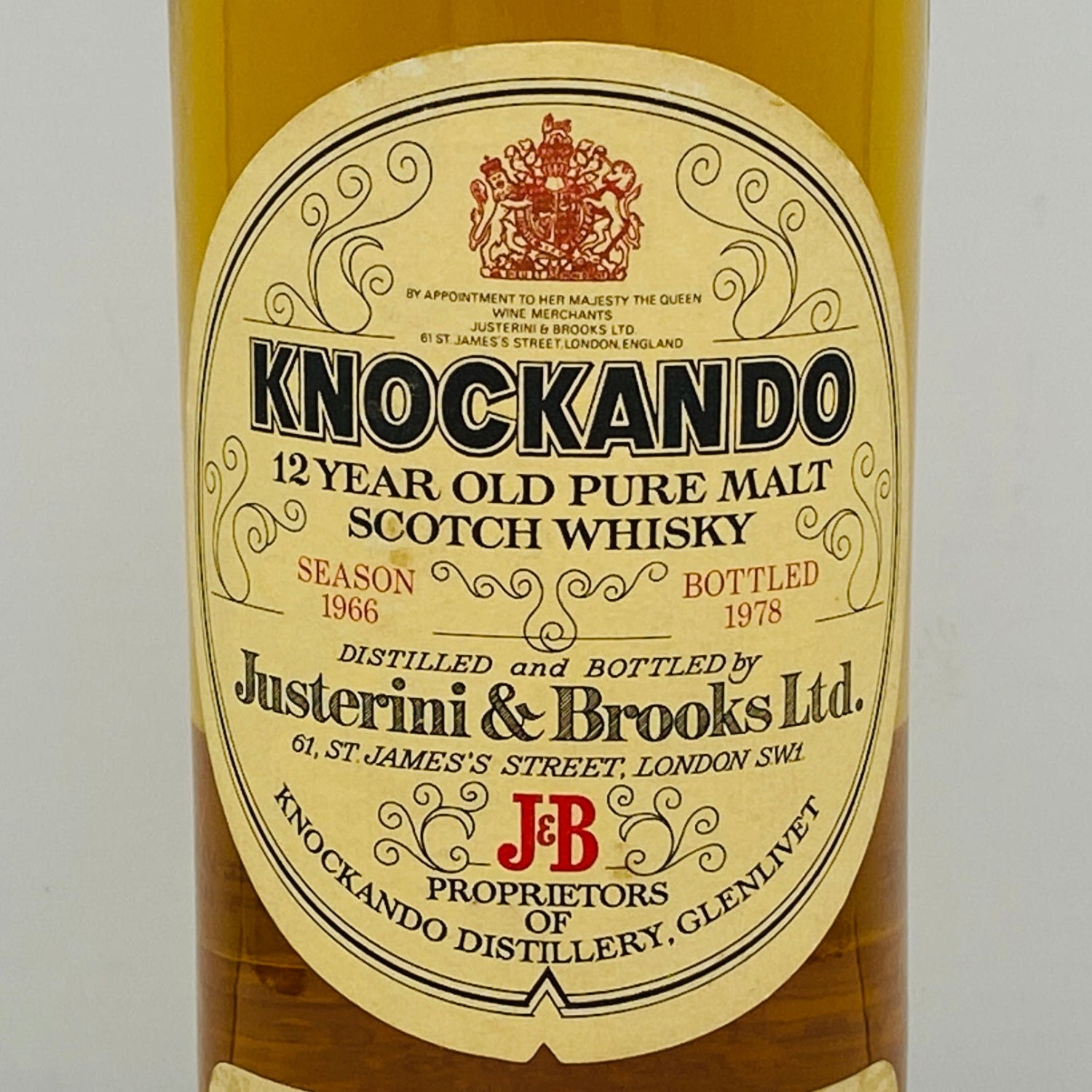 1970年代後半流通、1966年蒸留、ノッカンドゥ（KNOCKANDO）ピュア