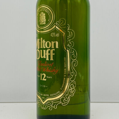 1990年代前半日本市場向けサントリー社輸入品、ミルトンダフ （MILTONDUFF）12年、750ml, 43%  #147