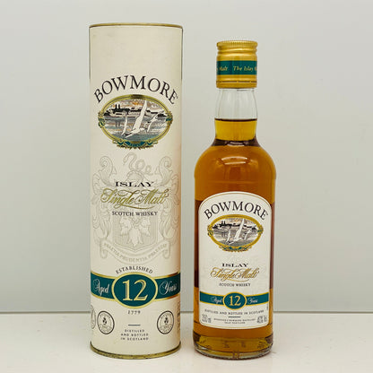 1990年代流通、ボウモア（BOWMORE）12年、ハーフボトル 350ml、40% スクリューキャップ #148