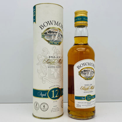 1990年代流通、ボウモア（BOWMORE）12年、ハーフボトル 350ml、40% スクリューキャップ #148