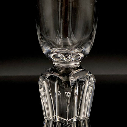 吉田 丈夫 晩年作 手吹き硝子 クリスタル酒杯 『光の彫刻』#139