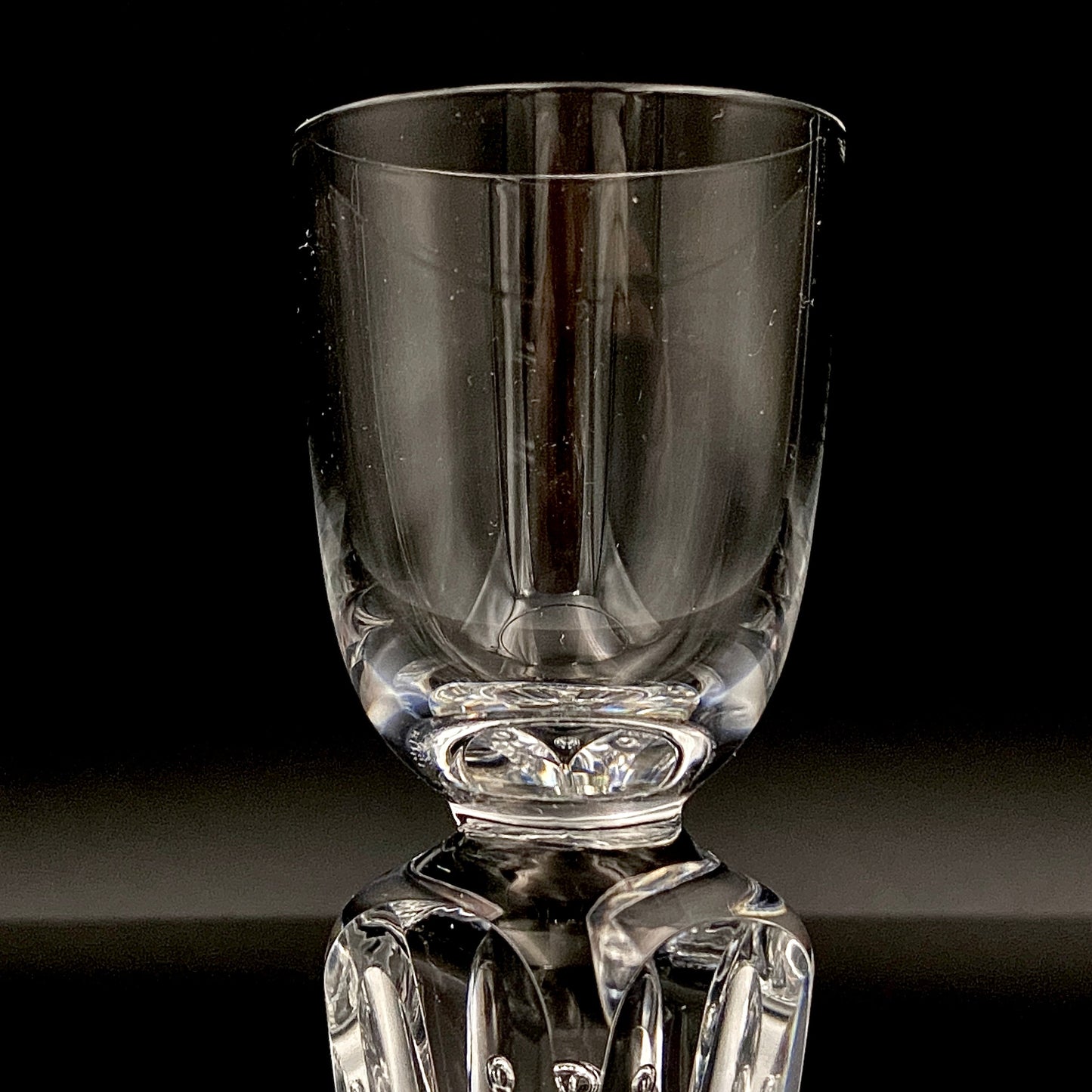 吉田 丈夫 晩年作 手吹き硝子 クリスタル酒杯 『光の彫刻』#139