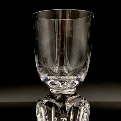 吉田 丈夫 晩年作 手吹き硝子 クリスタル酒杯 『光の彫刻』#139