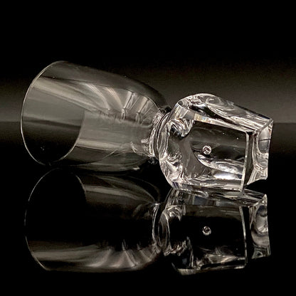 吉田 丈夫 晩年作 手吹き硝子 クリスタル酒杯 『光の彫刻』#139