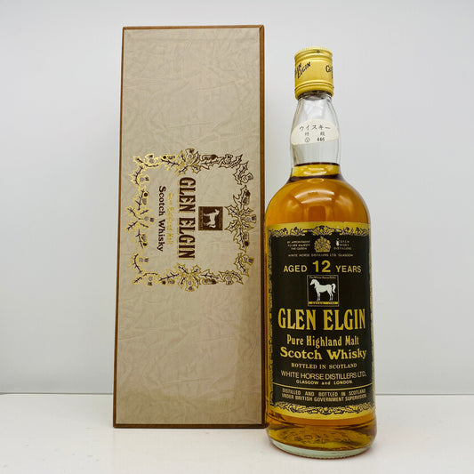 1970年代半ば流通、WHITE HORSE DISTILLERS LTD. グレンエルギン（GLEN ELGIN）12年、750ml、43% #150