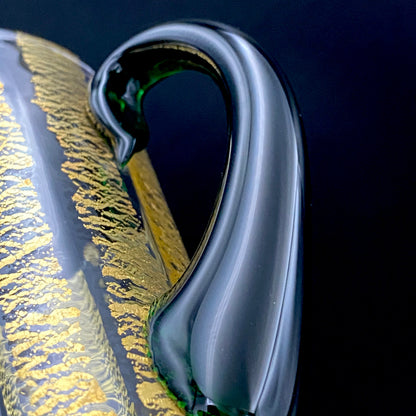 現代の名工 厚生労働大臣表彰ガラス工芸家 大坪 修 作 『金十草手付杯』 和のビアジョッキ ハイボールグラス 赤坂迎賓館シャンデリア復元作家  #463
