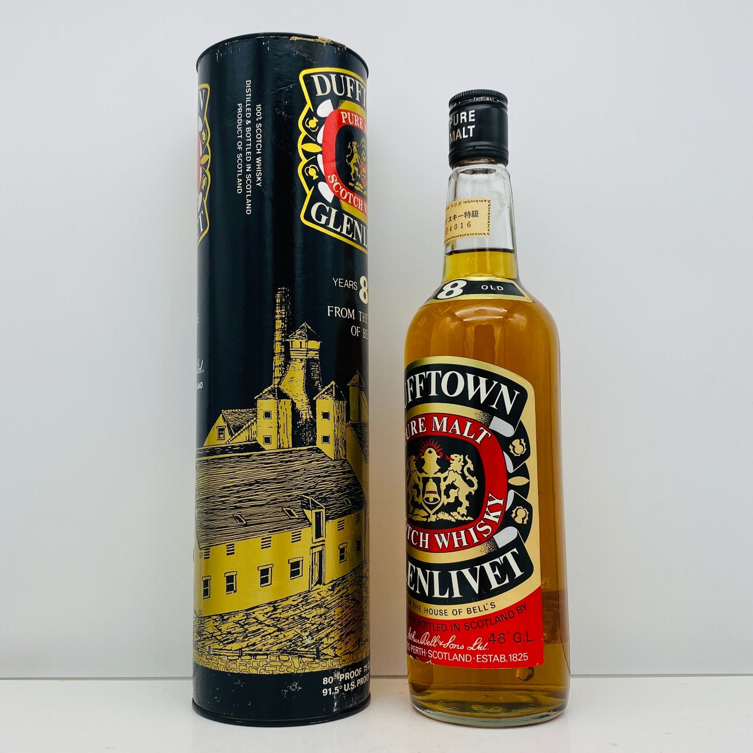 1970年代後半前半流通、ダフタウン（DUFFTOWN）8年、750ml、46