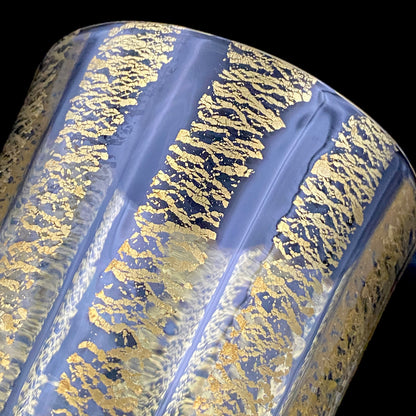 現代の名工 厚生労働大臣表彰ガラス工芸家 大坪 修 作 『金十草手付杯』 和のビアジョッキ ハイボールグラス 赤坂迎賓館シャンデリア復元作家  #463