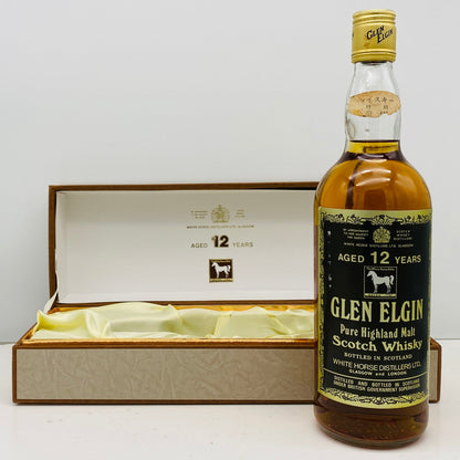 1970年代半ば流通、WHITE HORSE DISTILLERS LTD. グレンエルギン（GLEN ELGIN）12年、750ml、43% #150