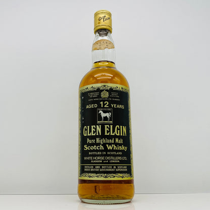 1970年代半ば流通、WHITE HORSE DISTILLERS LTD. グレンエルギン（GLEN ELGIN）12年、750ml、43% #150