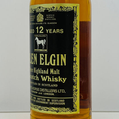 1970年代半ば流通、WHITE HORSE DISTILLERS LTD. グレンエルギン（GLEN ELGIN）12年、750ml、43% #150