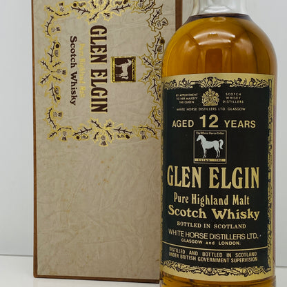 1970年代半ば流通、WHITE HORSE DISTILLERS LTD. グレンエルギン（GLEN ELGIN）12年、750ml、43% #151