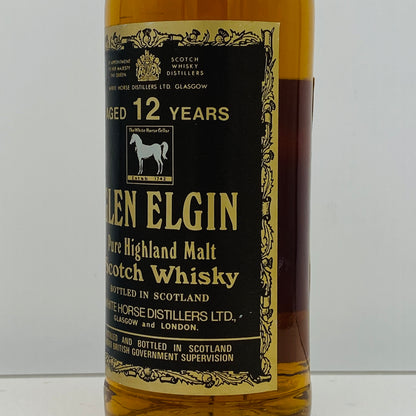 1970年代半ば流通、WHITE HORSE DISTILLERS LTD. グレンエルギン（GLEN ELGIN）12年、750ml、43% #151