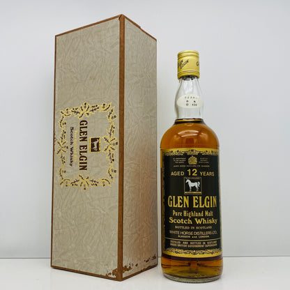 1970年代半ば流通、WHITE HORSE DISTILLERS LTD. グレンエルギン（GLEN ELGIN）12年、750ml、43% #152