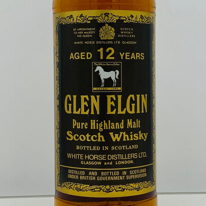 1970年代半ば流通、WHITE HORSE DISTILLERS LTD. グレンエルギン（GLEN ELGIN）12年、750ml、43% #152