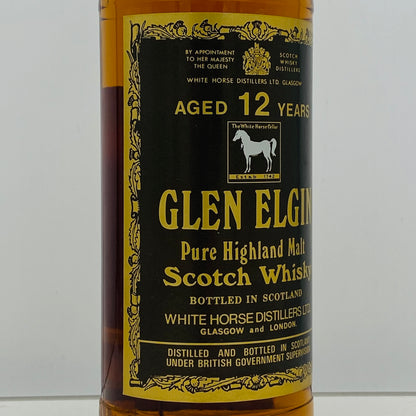 1970年代半ば流通、WHITE HORSE DISTILLERS LTD. グレンエルギン（GLEN ELGIN）12年、750ml、43% #152