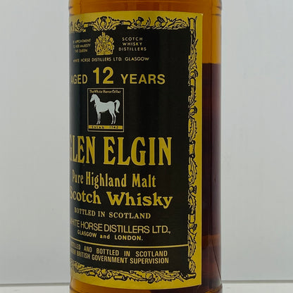 1970年代半ば流通、WHITE HORSE DISTILLERS LTD. グレンエルギン（GLEN ELGIN）12年、750ml、43% #152