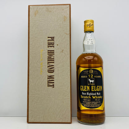 1980年代流通、WHITE HORSE DISTILLERS LTD. グレンエルギン（GLEN ELGIN）12年、750ml、43% #153