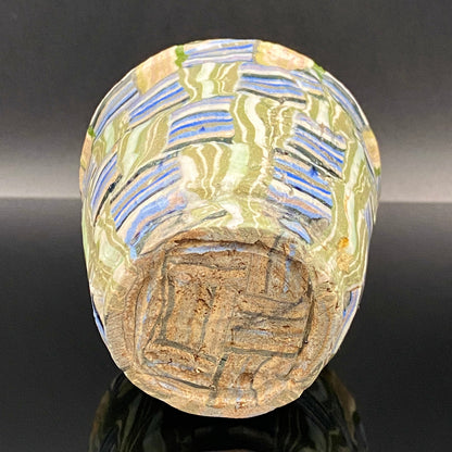 内田泰秀 晚年成熟期的杰作，失传的幻之技法“表里贯通锦练上手”陶瓷威士忌杯 #156