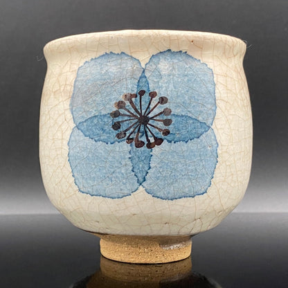 Katsumi Eguchi: Masterpiece of His Prime - Washi-Dye Floral Motif, Supreme Whiskey Rock Glass Set of Two #157