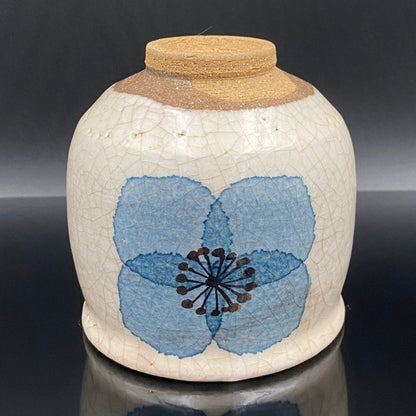 Katsumi Eguchi: Masterpiece of His Prime - Washi-Dye Floral Motif, Supreme Whiskey Rock Glass Set of Two #157