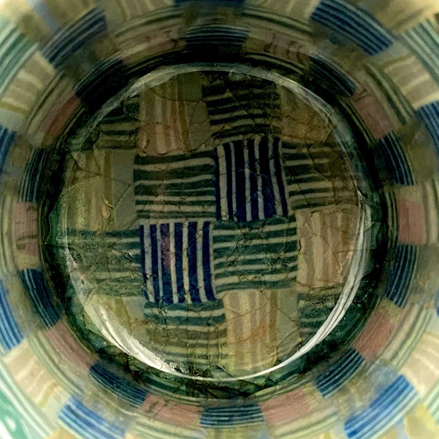 内田泰秀 晩年成熟期の傑作、失われた幻の技法「表裏貫通錦練上手」陶製ロックグラス２点セット #158