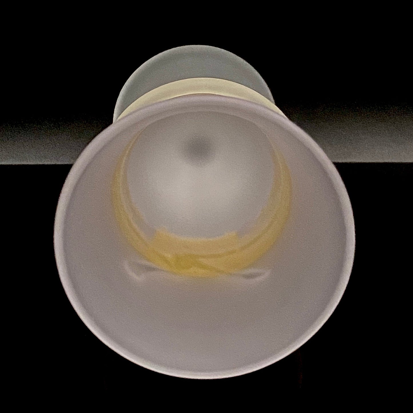 石井 康治 作 手吹き工芸硝子 金彩細工 結び文 酒杯 1点 #159