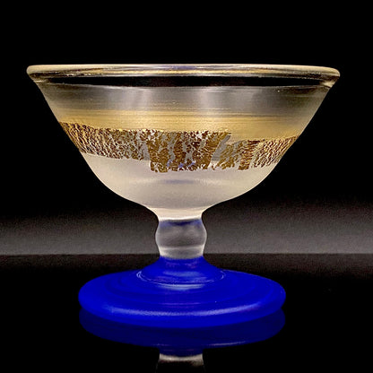 藤田 潤 作 手吹硝子 大振りぐい呑  人気作家の稀少な酒器作品 #161