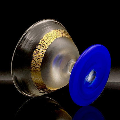 藤田 潤 作 手吹硝子 大振りぐい呑  人気作家の稀少な酒器作品