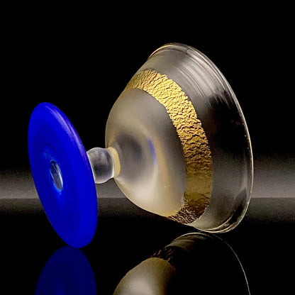 藤田 潤 作 手吹硝子 大振りぐい呑  人気作家の稀少な酒器作品