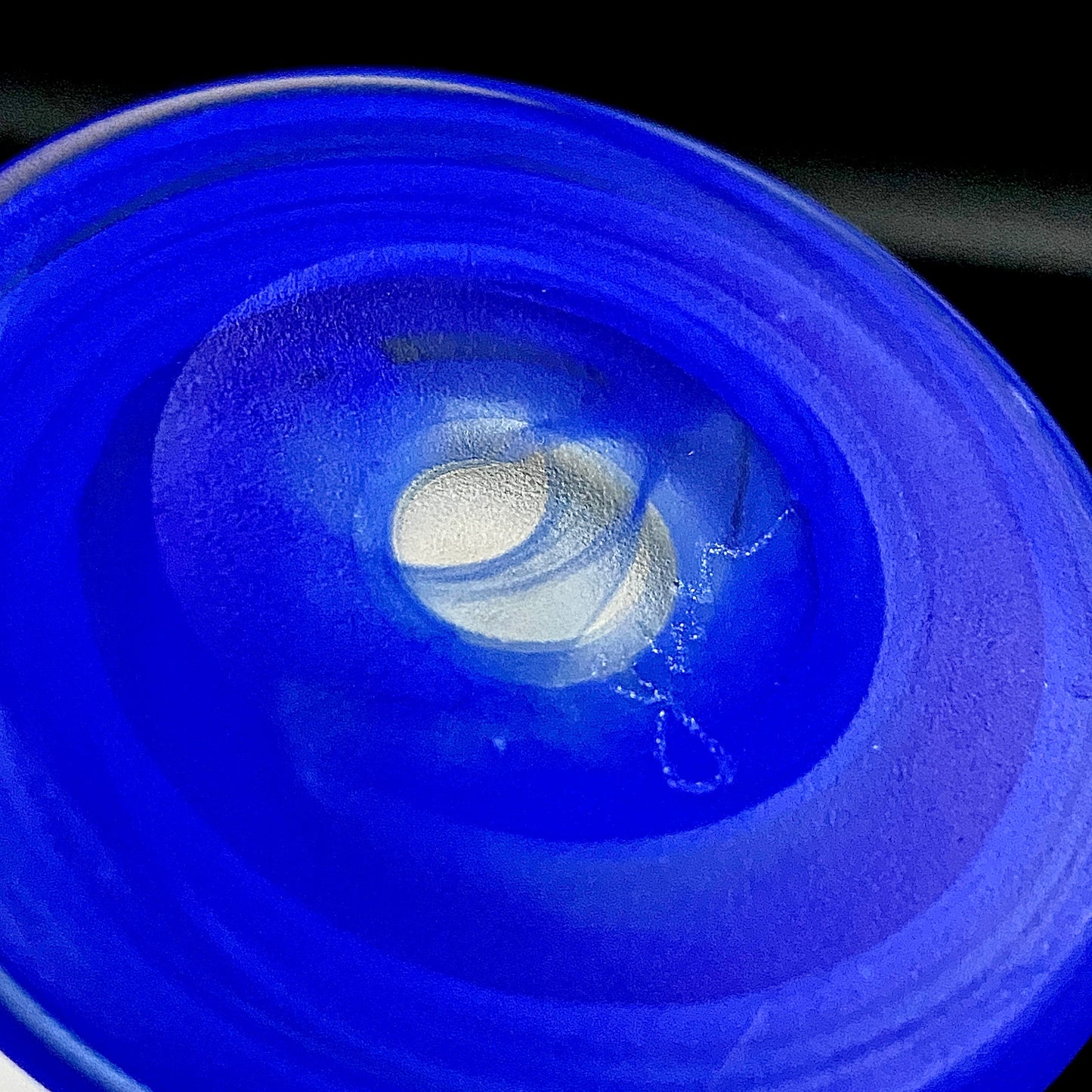 藤田 潤 作 手吹硝子 大振りぐい呑  人気作家の稀少な酒器作品 #161