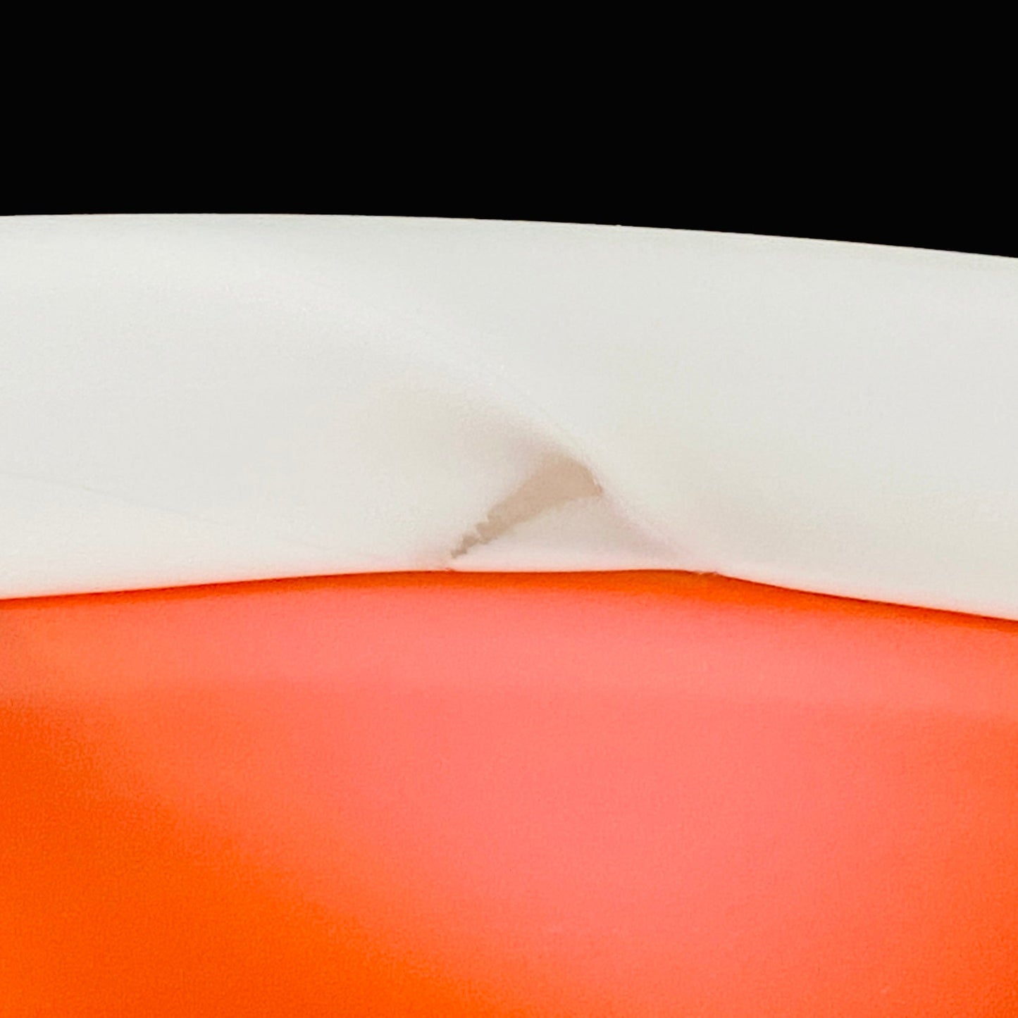 Vibrant Scarlet Pulse: Hand-Blown Glass Masterpiece, Aka-Yahazu "Scarlet Flame" Ice Bowl #164