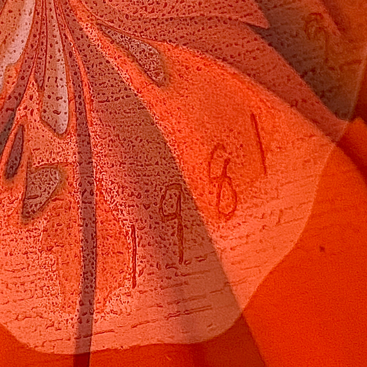 Vibrant Scarlet Pulse: Hand-Blown Glass Masterpiece, Aka-Yahazu "Scarlet Flame" Ice Bowl #164