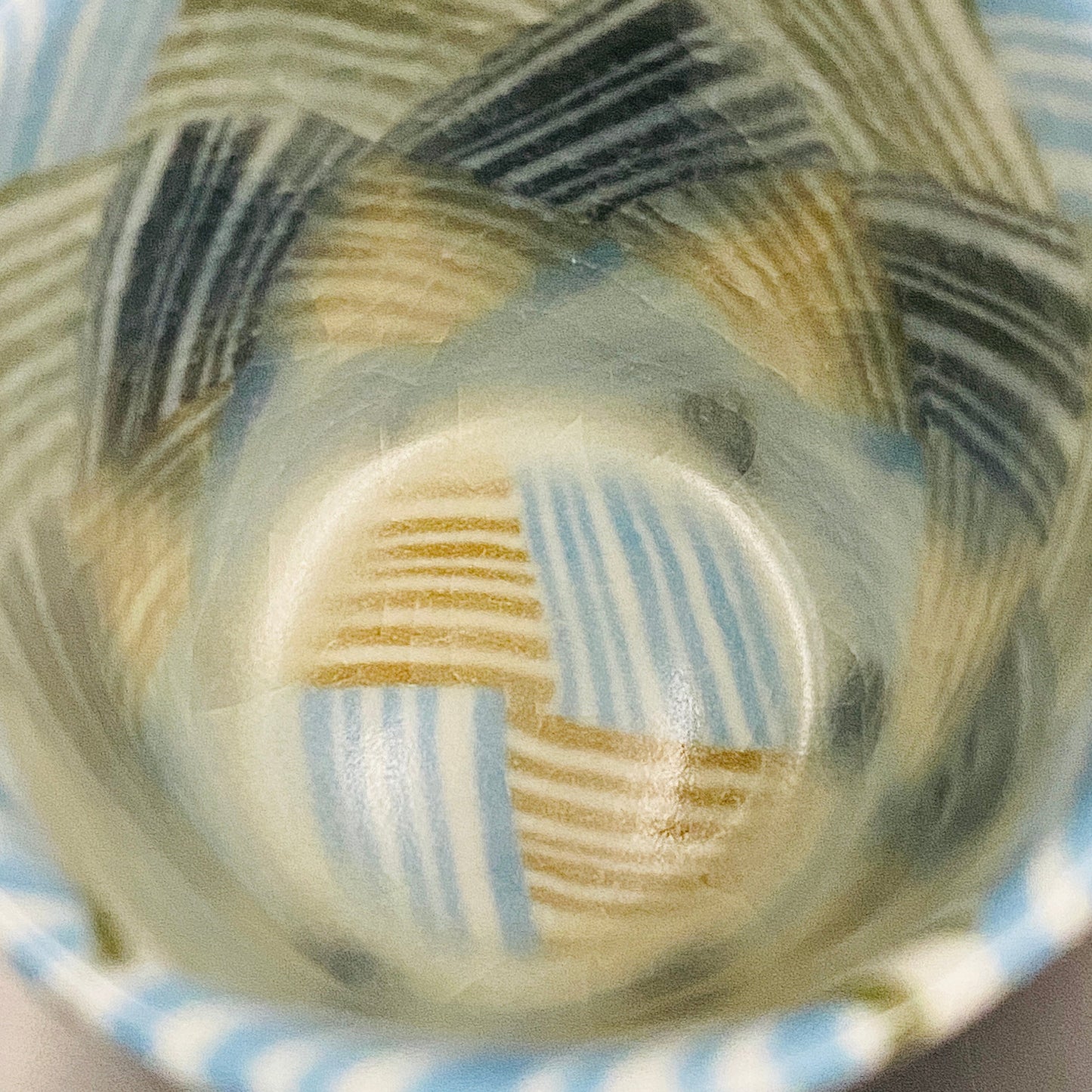 内田 泰秀 晩年成熟期の傑作、失われた幻の技法「表裏貫通錦練上手」陶製ショットグラス #168