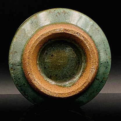 人间国宝 岛冈达三（Shimaoka Tatsuzo） 晚年杰作 绳文象嵌盐釉 夫妇汤吞 威士忌杯 两件套 #170