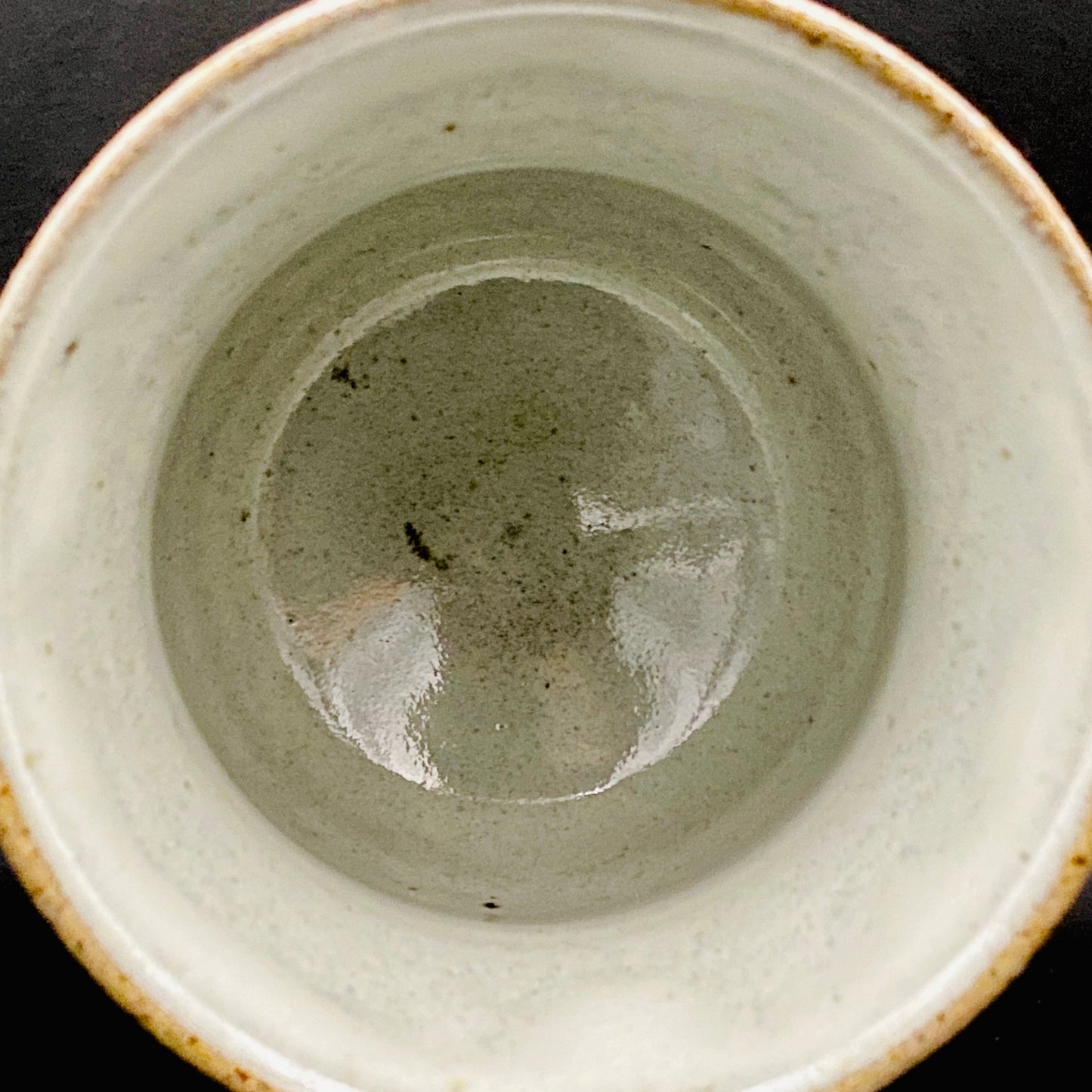 人间国宝 岛冈达三（Shimaoka Tatsuzo） 晚年杰作 绳文象嵌盐釉 夫妇汤吞 威士忌杯 两件套 #170