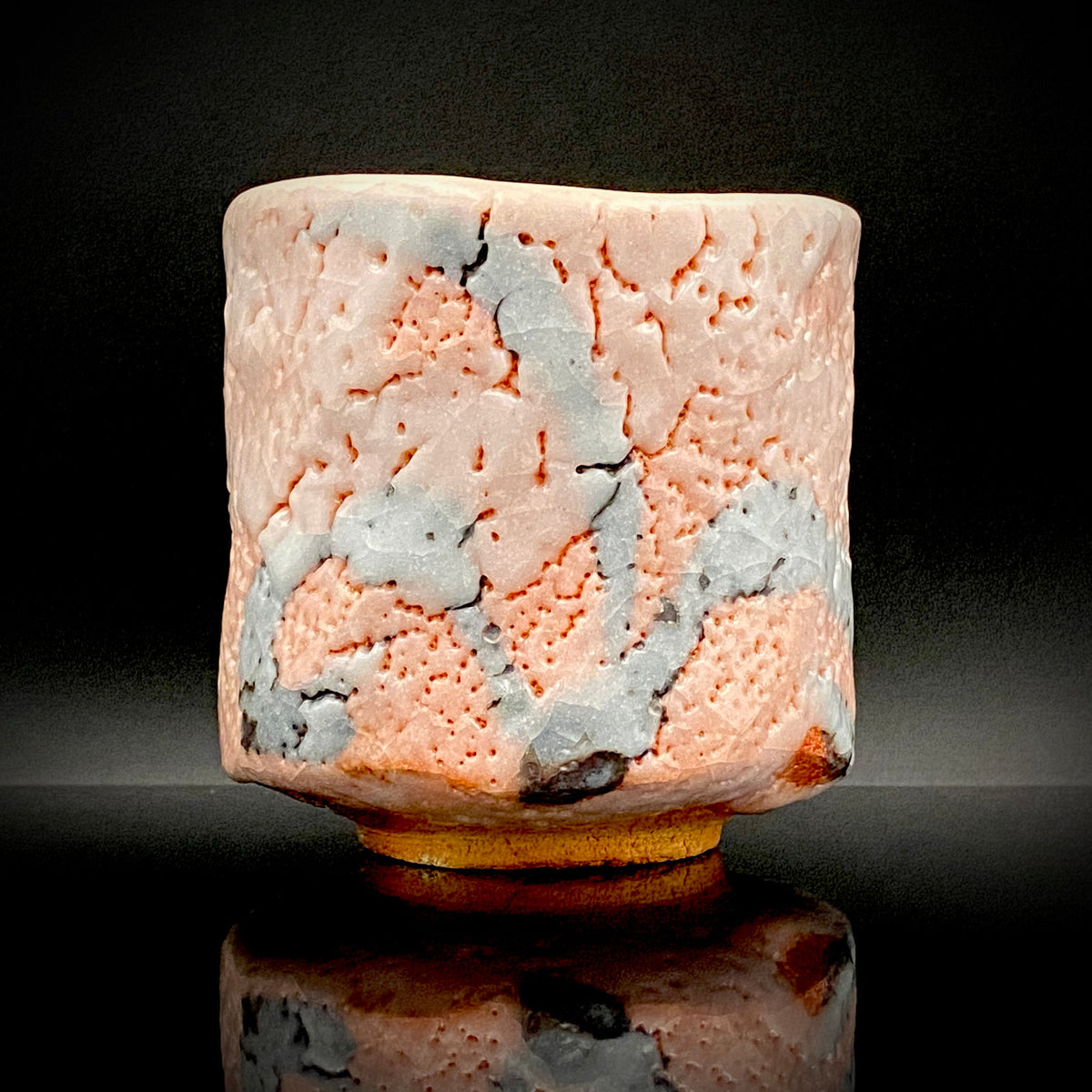 Japan Flower Vase and Tea Utensil Art Exhibition, Prize in the Minister of Education Division | Mino, Takaneyama-shita Kiln | Ichiyo Nakajima | Shino Meoto Yunomi (Pair of Teacups) | Japanese-Style Rocks Glasses #316