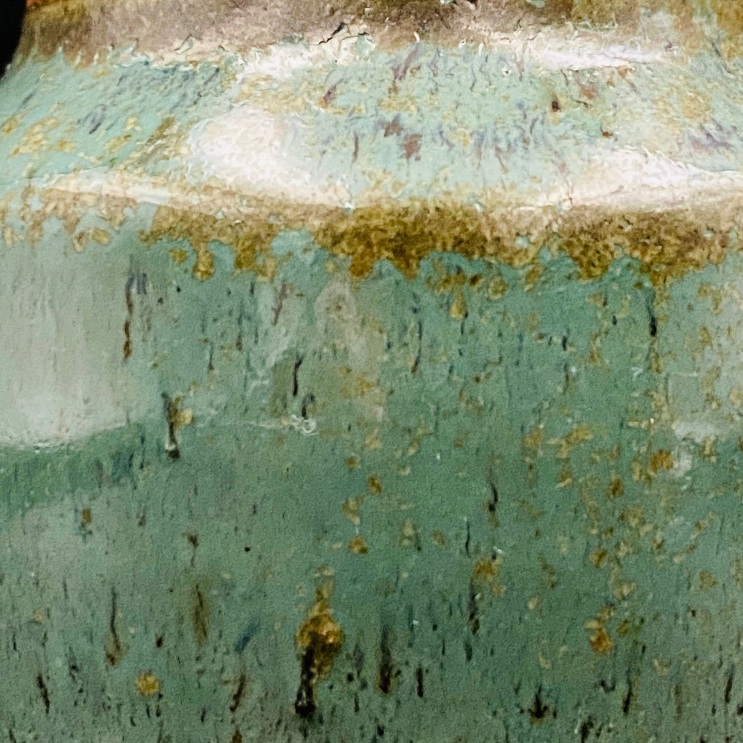 人间国宝 岛冈达三（Shimaoka Tatsuzo） 晚年杰作 绳文象嵌盐釉 夫妇汤吞 威士忌杯 两件套 #170