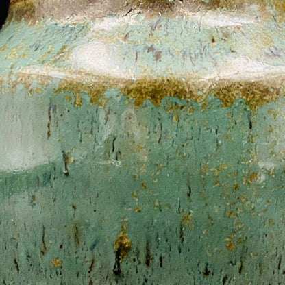 人间国宝 岛冈达三（Shimaoka Tatsuzo） 晚年杰作 绳文象嵌盐釉 夫妇汤吞 威士忌杯 两件套 #170