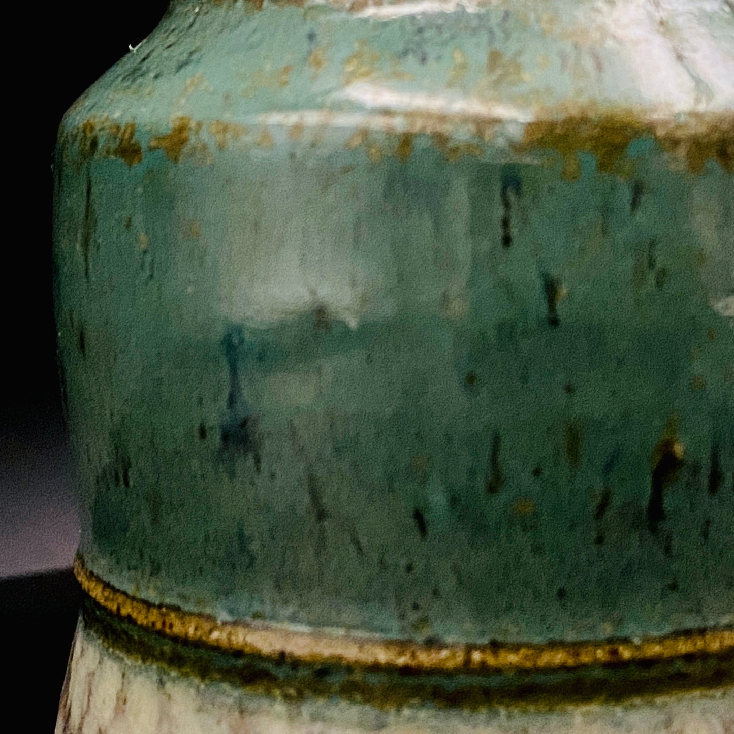 人间国宝 岛冈达三（Shimaoka Tatsuzo） 晚年杰作 绳文象嵌盐釉 夫妇汤吞 威士忌杯 两件套 #170