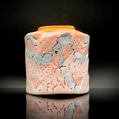 Japan Flower Vase and Tea Utensil Art Exhibition, Prize in the Minister of Education Division | Mino, Takaneyama-shita Kiln | Ichiyo Nakajima | Shino Meoto Yunomi (Pair of Teacups) | Japanese-Style Rocks Glasses #316