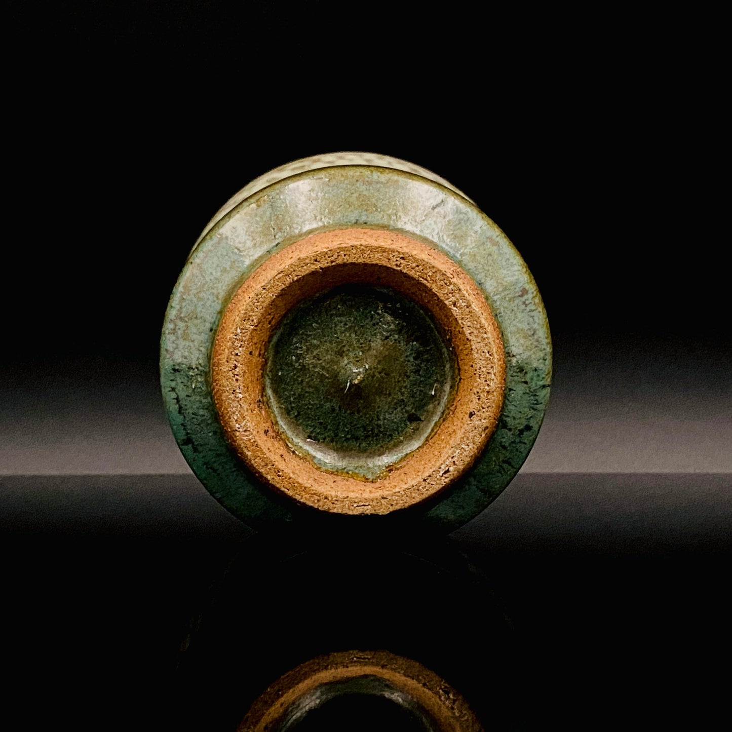 人间国宝 岛冈达三（Shimaoka Tatsuzo） 晚年杰作 绳文象嵌盐釉 夫妇汤吞 威士忌杯 两件套 #170