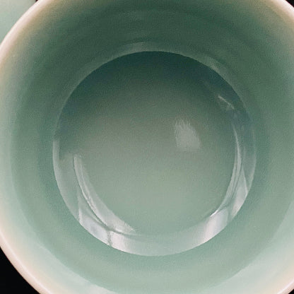 松本为佐视作 青瓷酒盏 二客组：重新定义汝窑、瑞利散射造就极致翡翠绿 #172