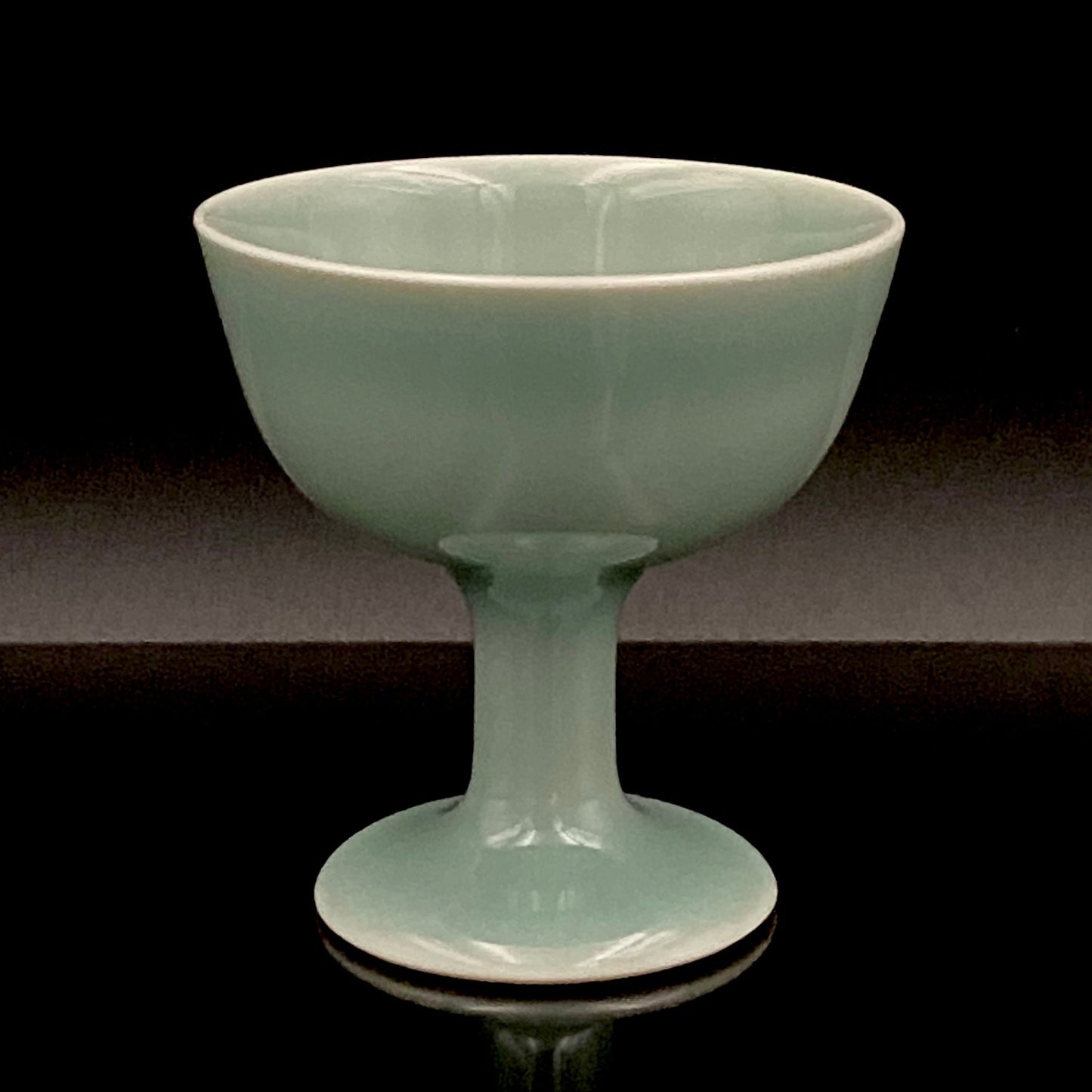 松本为佐视 (Matsumoto Isami) 作 青瓷马上杯 现代京都瓷器的至宝 #162