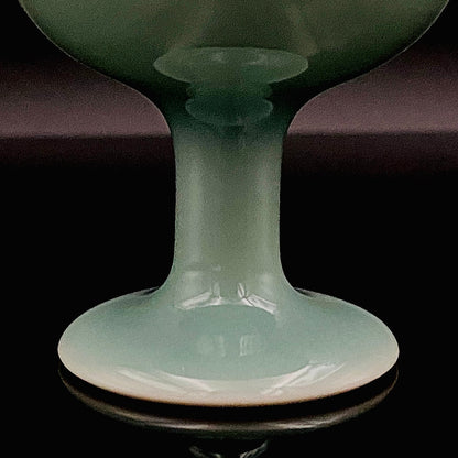 松本为佐视 (Matsumoto Isami) 作 青瓷马上杯 现代京都瓷器的至宝 #162