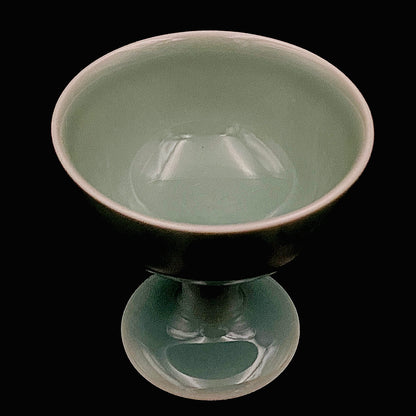 松本为佐视 (Matsumoto Isami) 作 青瓷马上杯 现代京都瓷器的至宝 #162