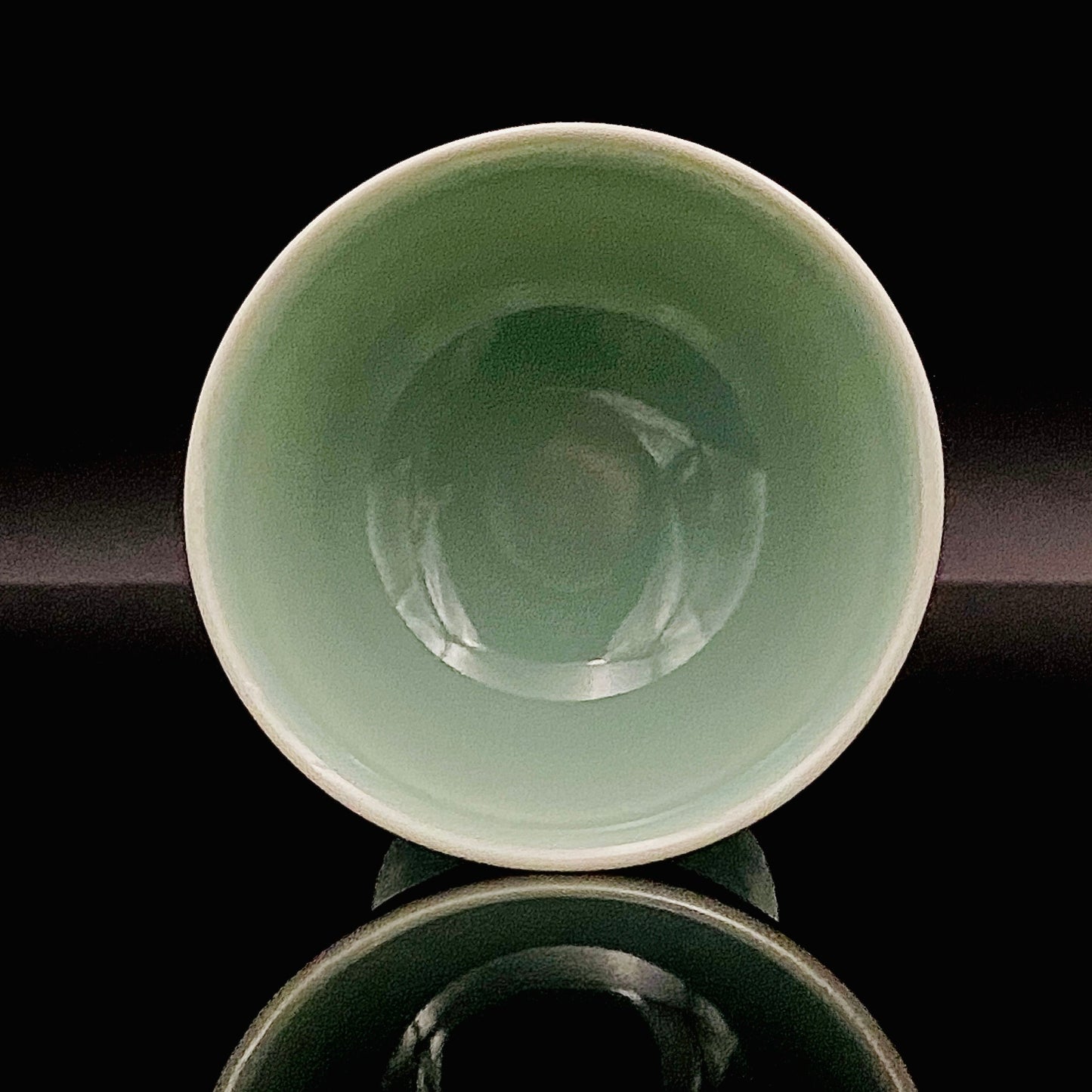 松本为佐视 (Matsumoto Isami) 作 青瓷马上杯 现代京都瓷器的至宝 #162