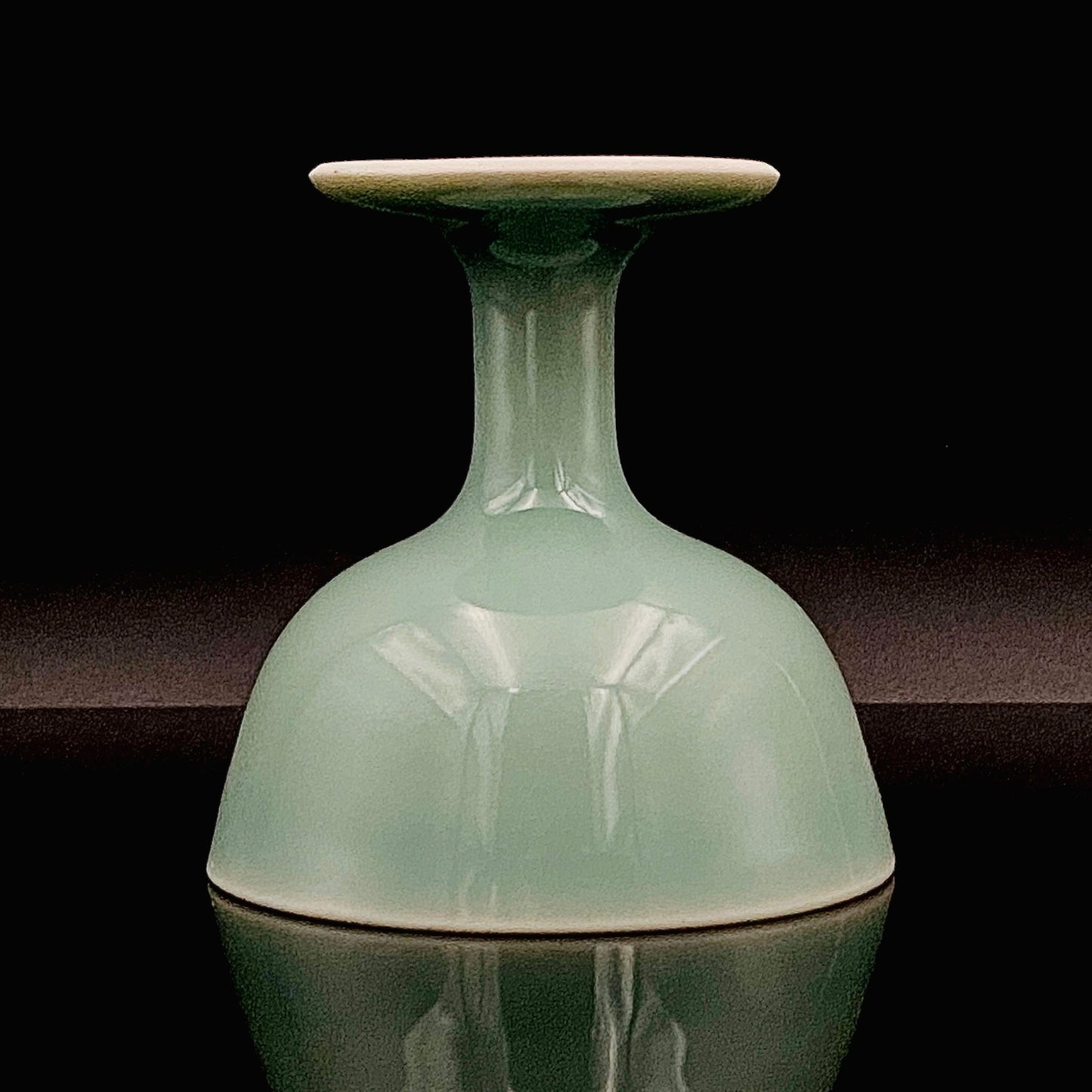 松本为佐视 (Matsumoto Isami) 作 青瓷马上杯 现代京都瓷器的至宝 #162